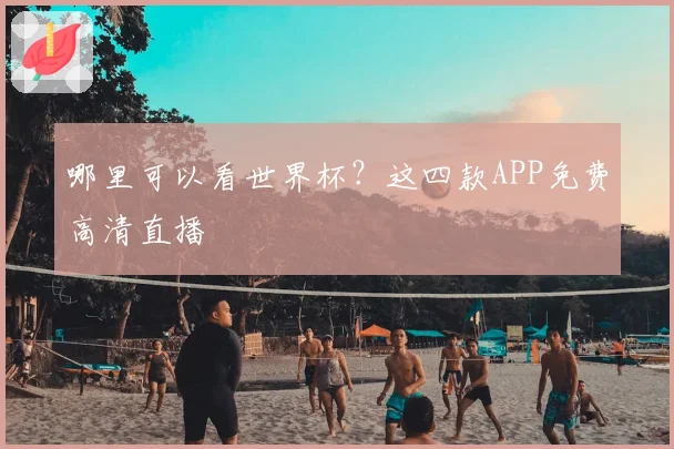 哪里可以看世界杯？这四款APP免费高清直播